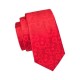 Краватка червона в подарунковому наборі з візерунком однотонний