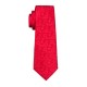 Краватка червона в подарунковому наборі з візерунком однотонний