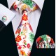 Подарункова краватка яскравий шовковий жаккард в наборі