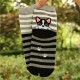Шкарпетки смугасті Французький бульдог 09114