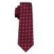 Подарунковий краватка чорний червоний з червоним візерунком 09065