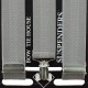 Підтяжки чоловічі довгі галстучні сріблясті 3,5 см Y