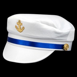 Кепка моряка біла з синім