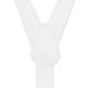 Підтяжки білі однотонні Y-форма 2,5 см
