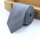 Краватка вузька сіра замшева тканина