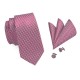 Подарочный галстук красный с оригинальным узором - сдержанный