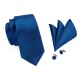 Подарочный галстук синий с оригинальным узором - сдержанный