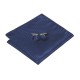 Подарочный галстук темно-синий с оригинальным узором - сдержанный
