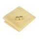 Подарункова краватка жовта з оригінальним візерунком - стримана