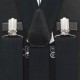 Підтяжки довгі чоловічі краватка-метелик чорні 3,5 см Y