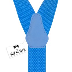 Подтяжки мужские ярко-голубые Y3.5 см