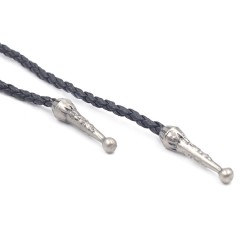 Галстук боло - винтажный крест (галстук шнурок бола) - металлического цвета