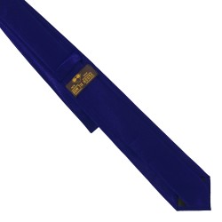 Краватка вузька стильна темно-синя
