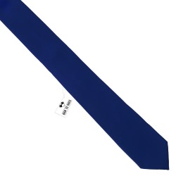 Краватка вузька темно-синя матова 6 см