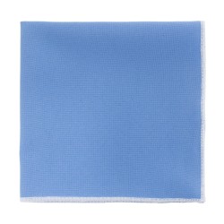 Платок блакитний Light Blue з білою обкантовкою - габардин