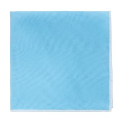 Платок блакитний Sky Blue з білою обкантовкою - габардин