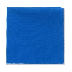 Платок синій василек габардин з білою обшивкою
