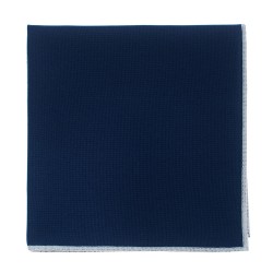 Платок темно-синий габардин с белой окантовкой