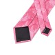 Подарочный галстук розовый в большой цветок