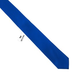 Краватка синя вузька 6 см
