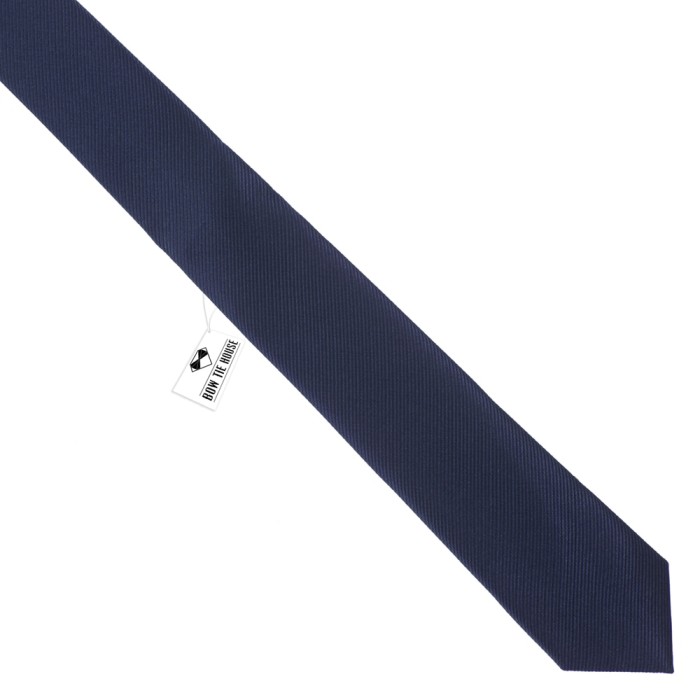 Краватка темно-синя вузька 6 см