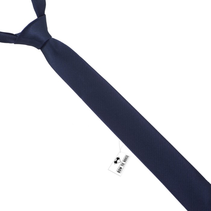 Краватка темно-синя вузька 6 см