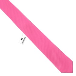Краватка яскраво-рожева вузька 6 см