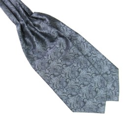 Шейный платок серый в турецких огурцах
