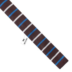 Краватка трикотажна коричнева в смужку
