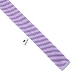 Краватка в'язана фіолетово-сиренева в смужку