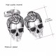 Запонки металеві - череп Елвіса Преслі