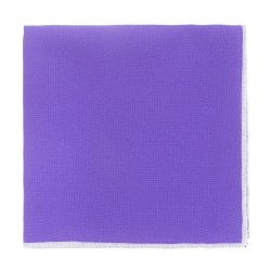 Платок фіолетовий з білою обкантовкою - габардин