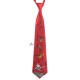 Краватка червона новорічна з дідом морозом