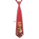 Краватка червона новорічна зі сніговиком