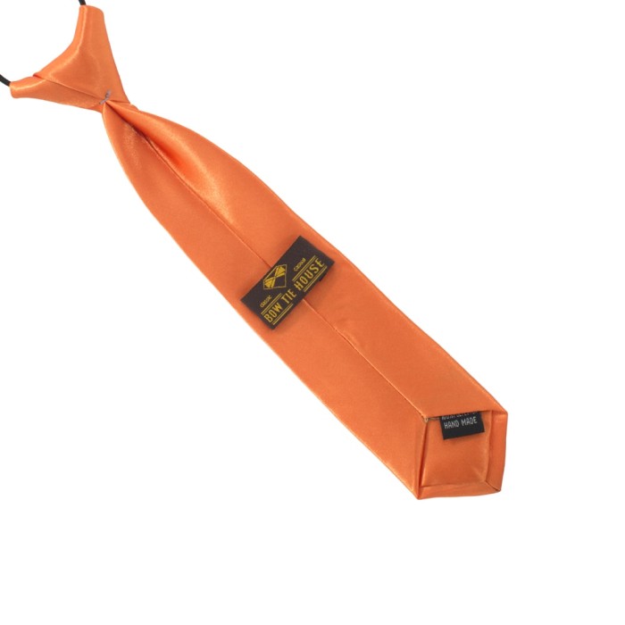 Краватка помаранчева дитяча на резинці 03030