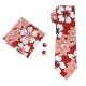 Краватка червоний Floral Flowers в наборі