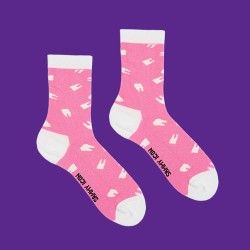 Носки рожеві Teeth від Sammy Icon