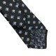 Краватка чорна з синіми ліліями