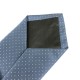 Краватка блакитна у дрібний горошок 7 см