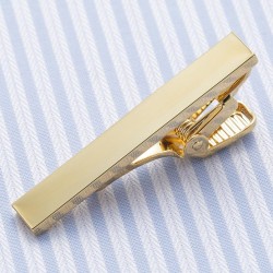 Затискач для вузької краватки золотистий
