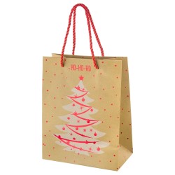 Подарунковий крафт-пакет новорічна ялинка
