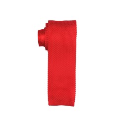 Краватка дрібної в'язки червона
