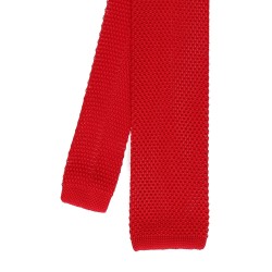 Краватка дрібної в'язки червона