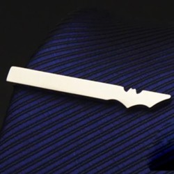 Затискач для краватки оригінальної форми - сріблястий
