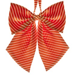 Женская бабочка оранжевая в белую полосочку