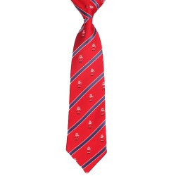 Краватка червона новорічна на резинці