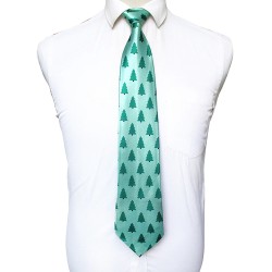 Краватка новорічна з ялинками