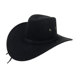 Шляпа винтажная ковбойская черная