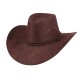 Шляпа винтажная ковбойская коричневая