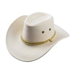 Шляпа винтажная ковбойская кремовая